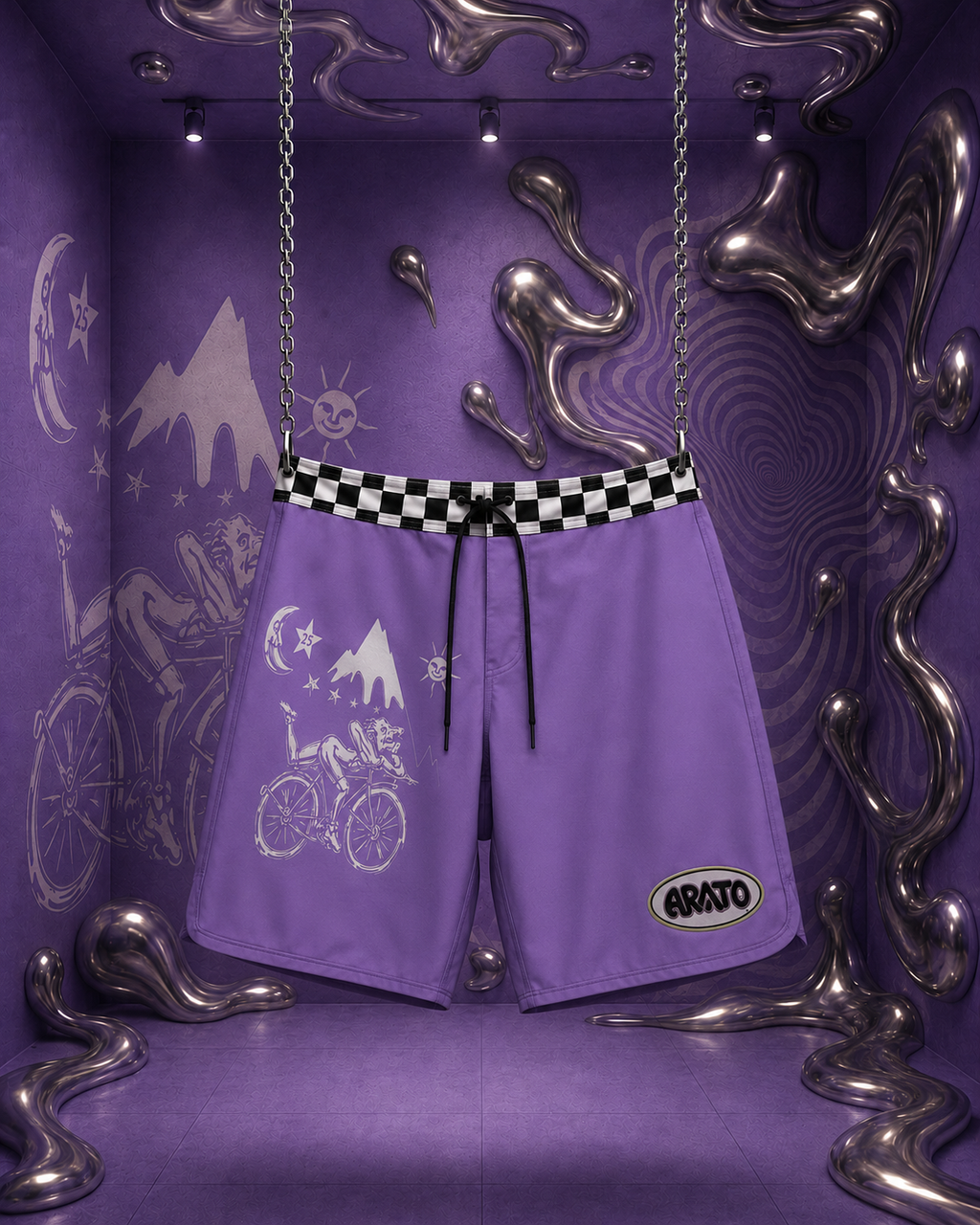 Bicycle day - Voyager Boardshort - 19”